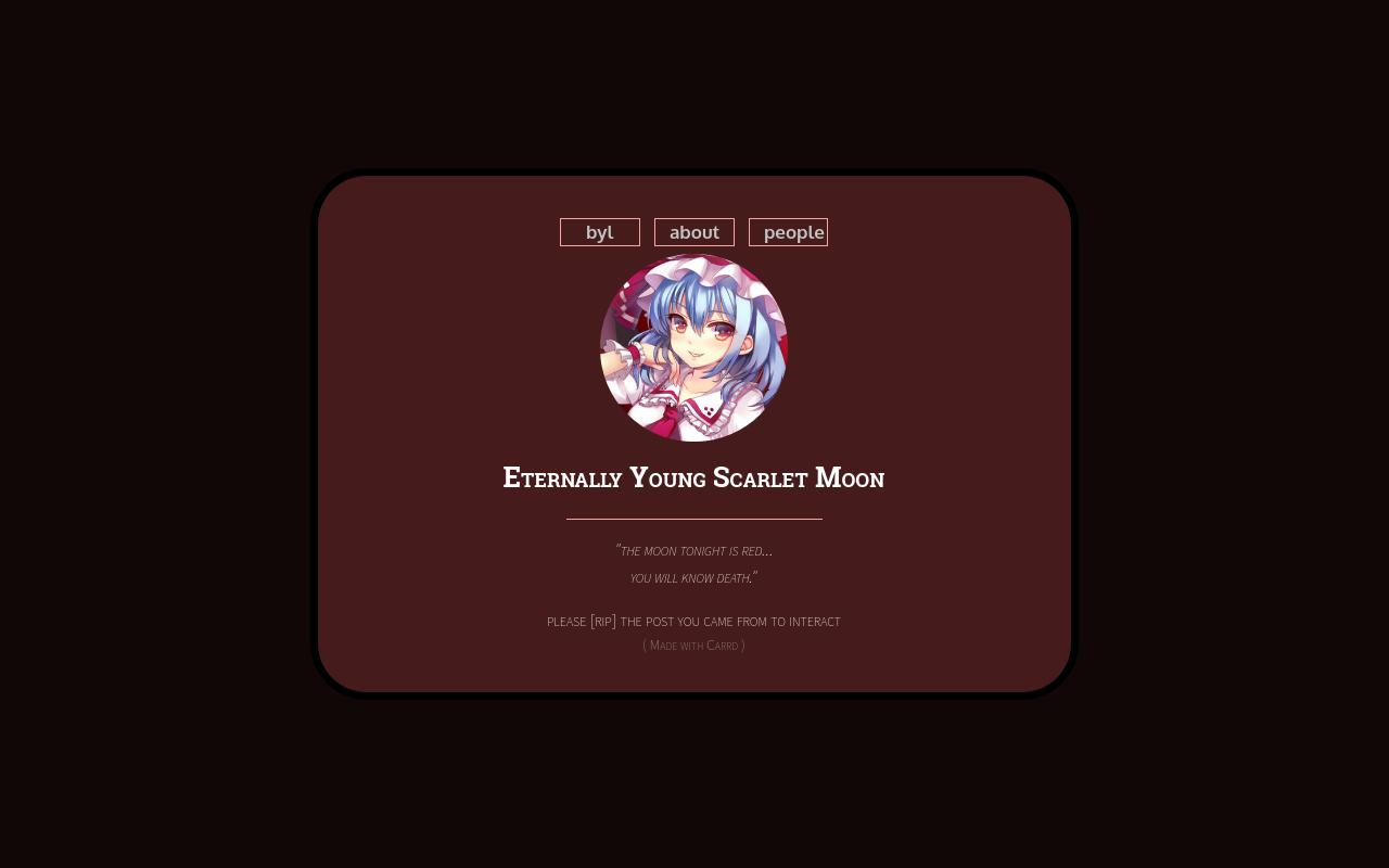 Carrd profile picture for @there